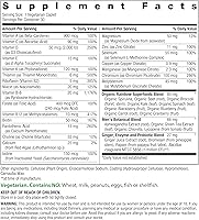 Vista 2 de Rainbow Light Mens Multivitamin One + 30 cápsulas Nutrientes alimentarios reales, enzimas digestivas y probióticos
