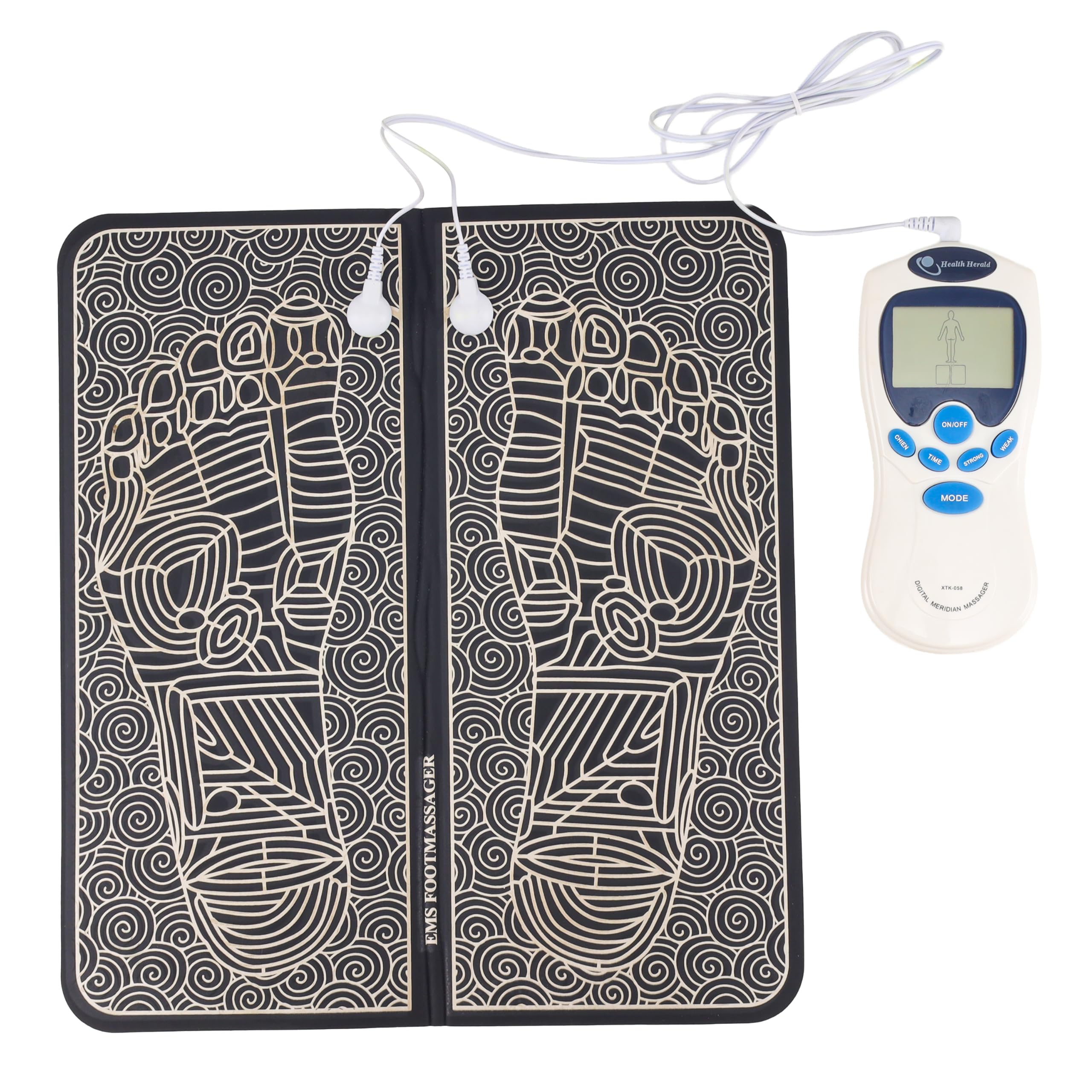 7AM2M EMS Foot Massager Mat with Remote Control, 8 Modes & 15 Intensity Levels, 3 Timer Settings (5/10/15 Min) for Circulation & Pain Relief; Portable Foldable Electric Foot Massage Pad-picture-31