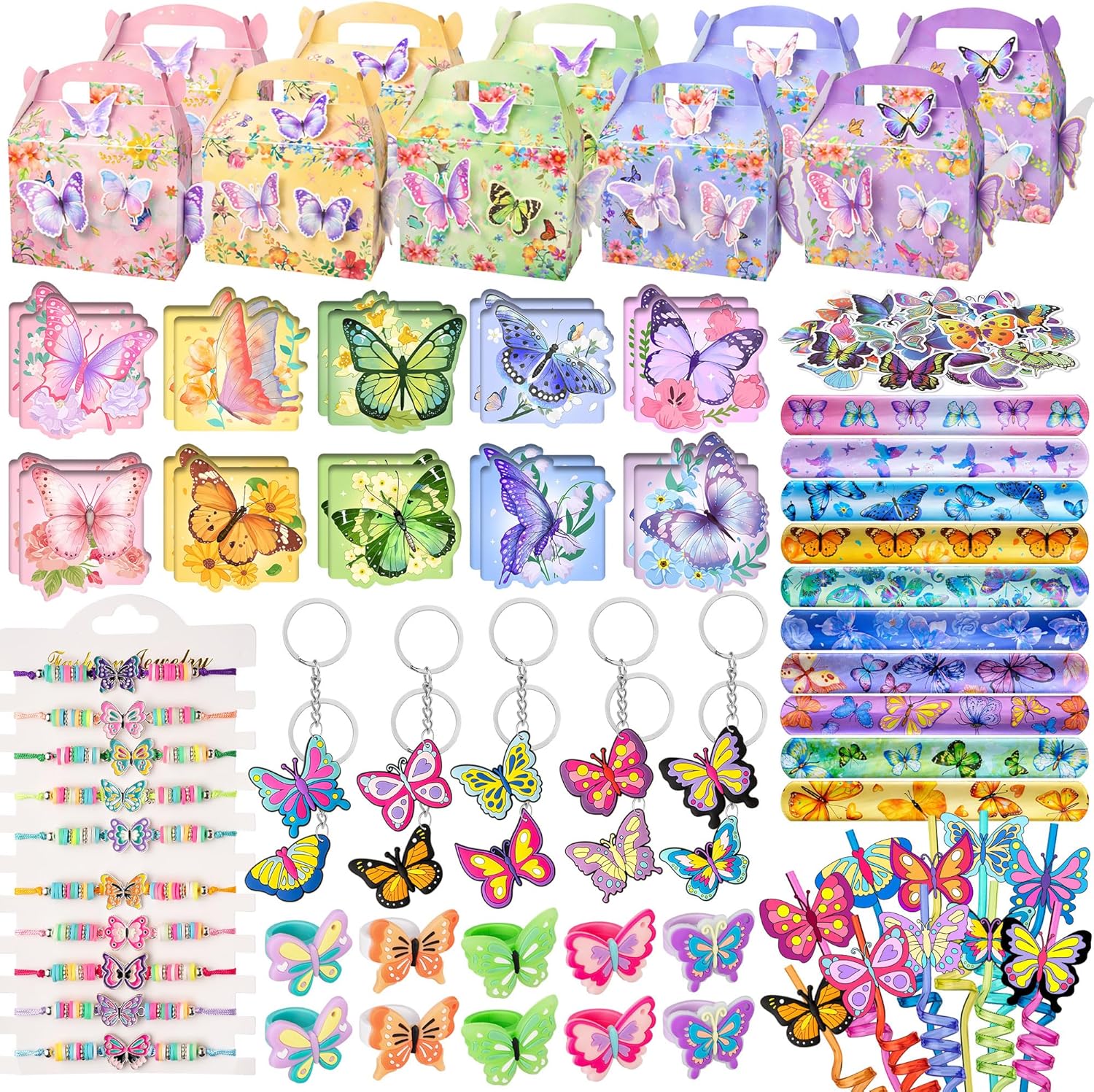 DMIGHT Butterfly Party Favors Fairy Birthday Party Supplies for Girls Kid Toy Gift Prize Goodie Bag Stuffer Butterfly Decorations Party Favors