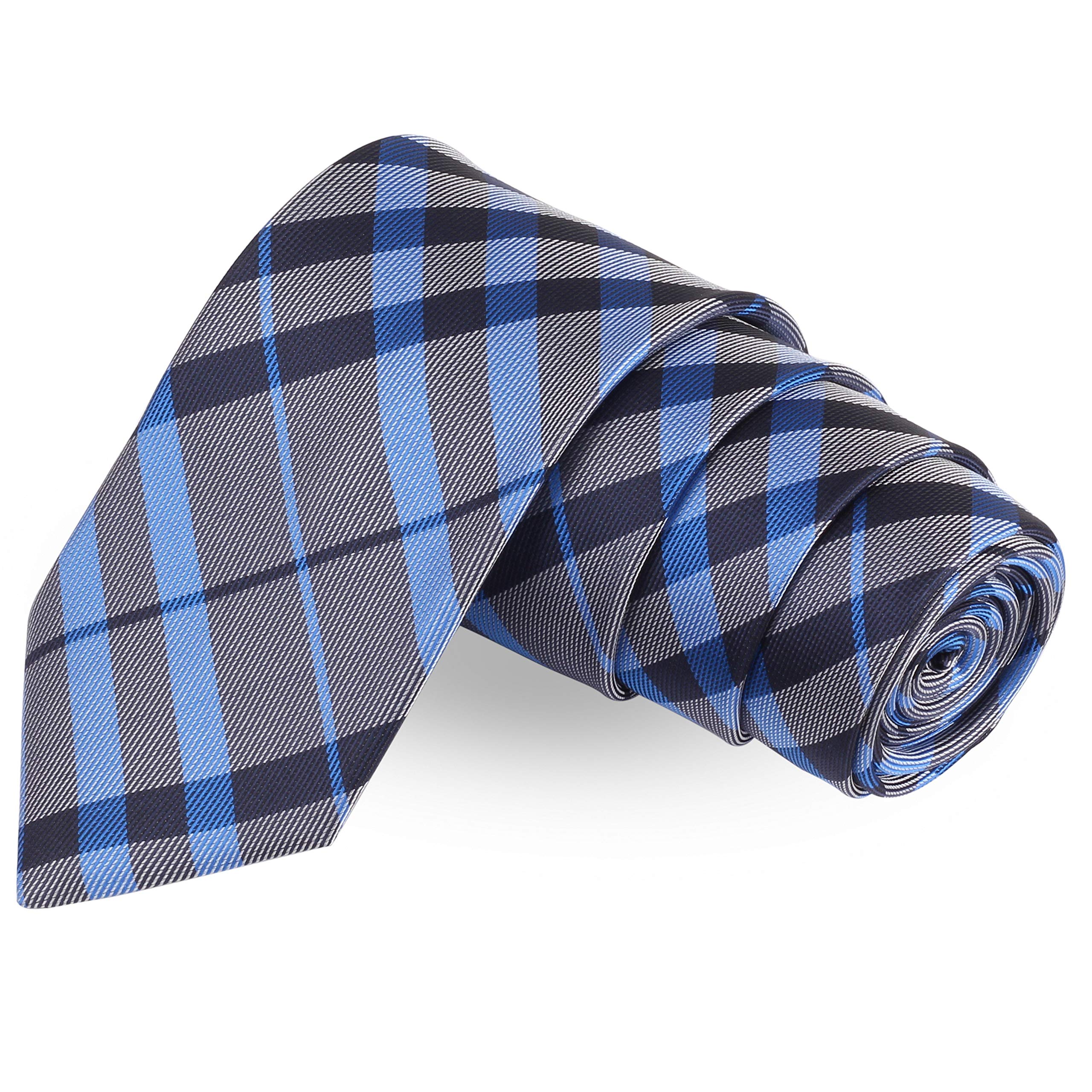 peluche Mini Knot Grey Colored Microfiber Necktie For Men-picture-45