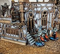 Vista 6 de Rampart - Juego de núcleos modulares de catedral eterna, sin pintar, totalmente personalizable, escalado, de Archan Studio, para niños y adultos a