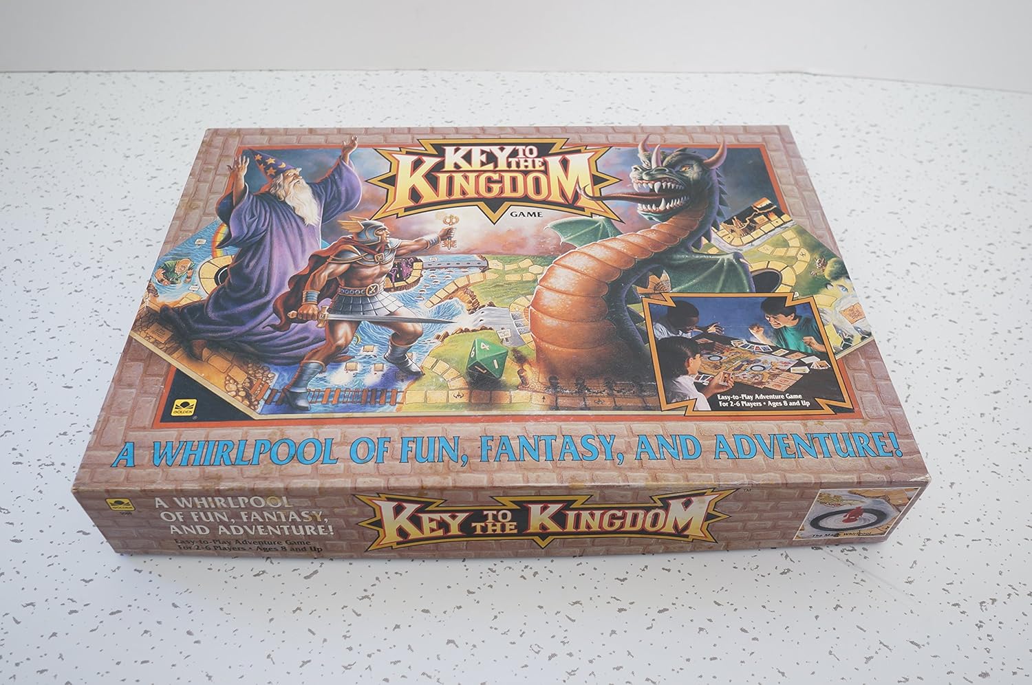 GOLDEN Key to the Kingdom Adventure Fantasy Board Game - 1992, 1-6 Players, Ages 12+