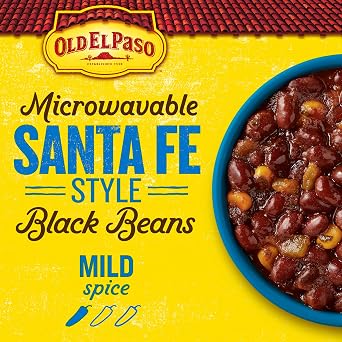 Old El Paso Santa Fe Style Black Beans, Microwavable Pouch, 8.8 oz
