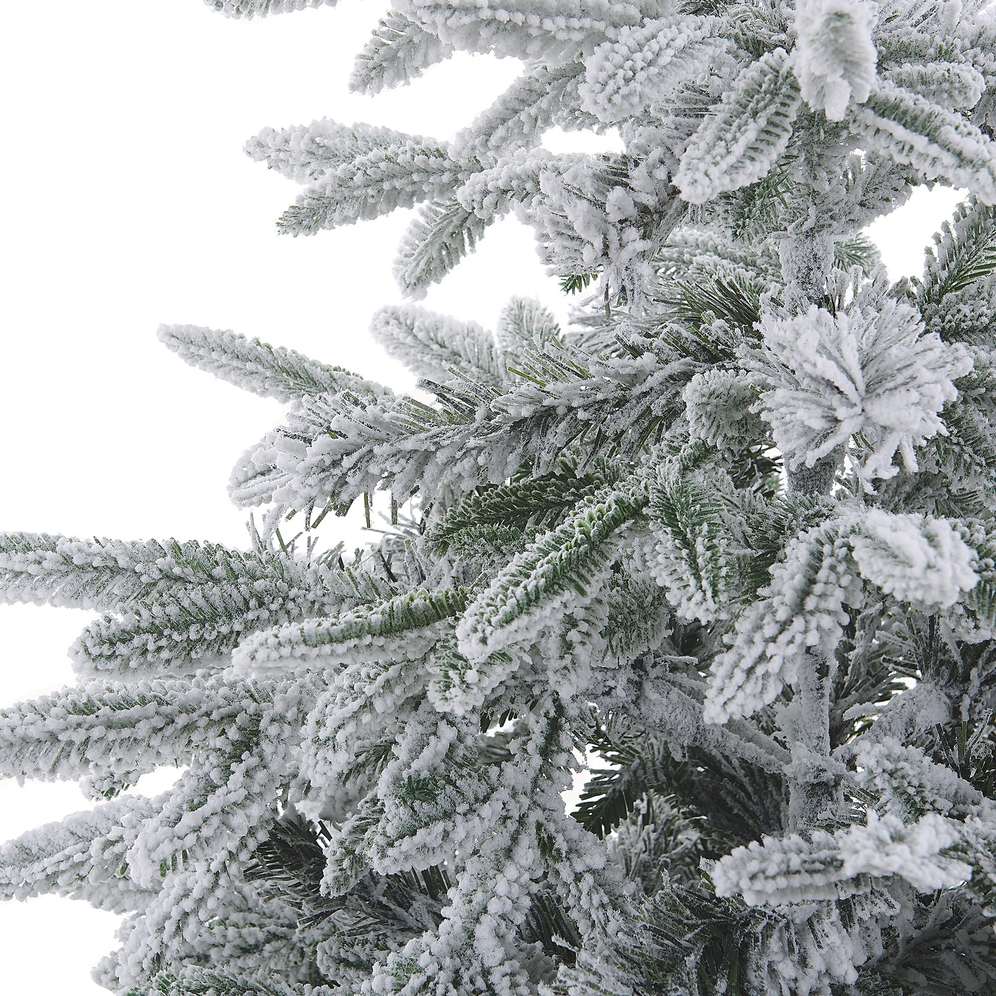 Sapin de Noël Artificiel Effet Neige 120 cm Aspect Naturel et Réaliste Parfait pour Tout Intérieur de Fêtes Beliani