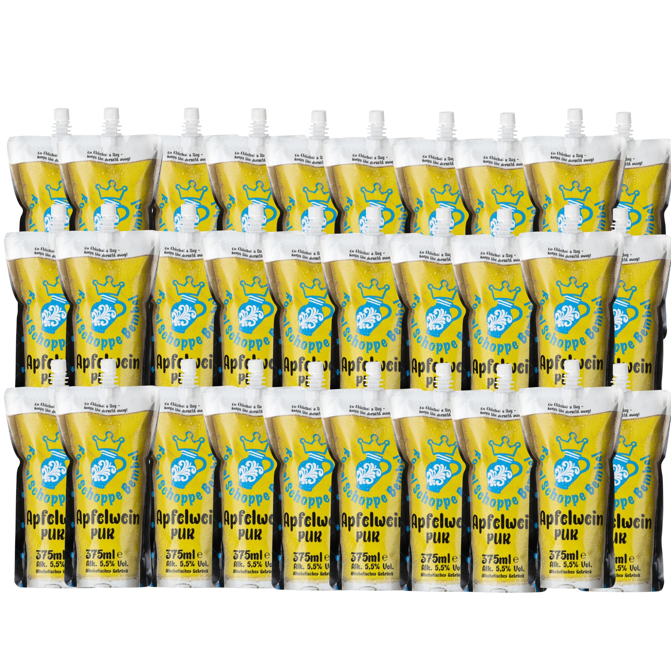 30 Stück Royal Schoppe Bembel Apfelwein Mini to Go 375ml