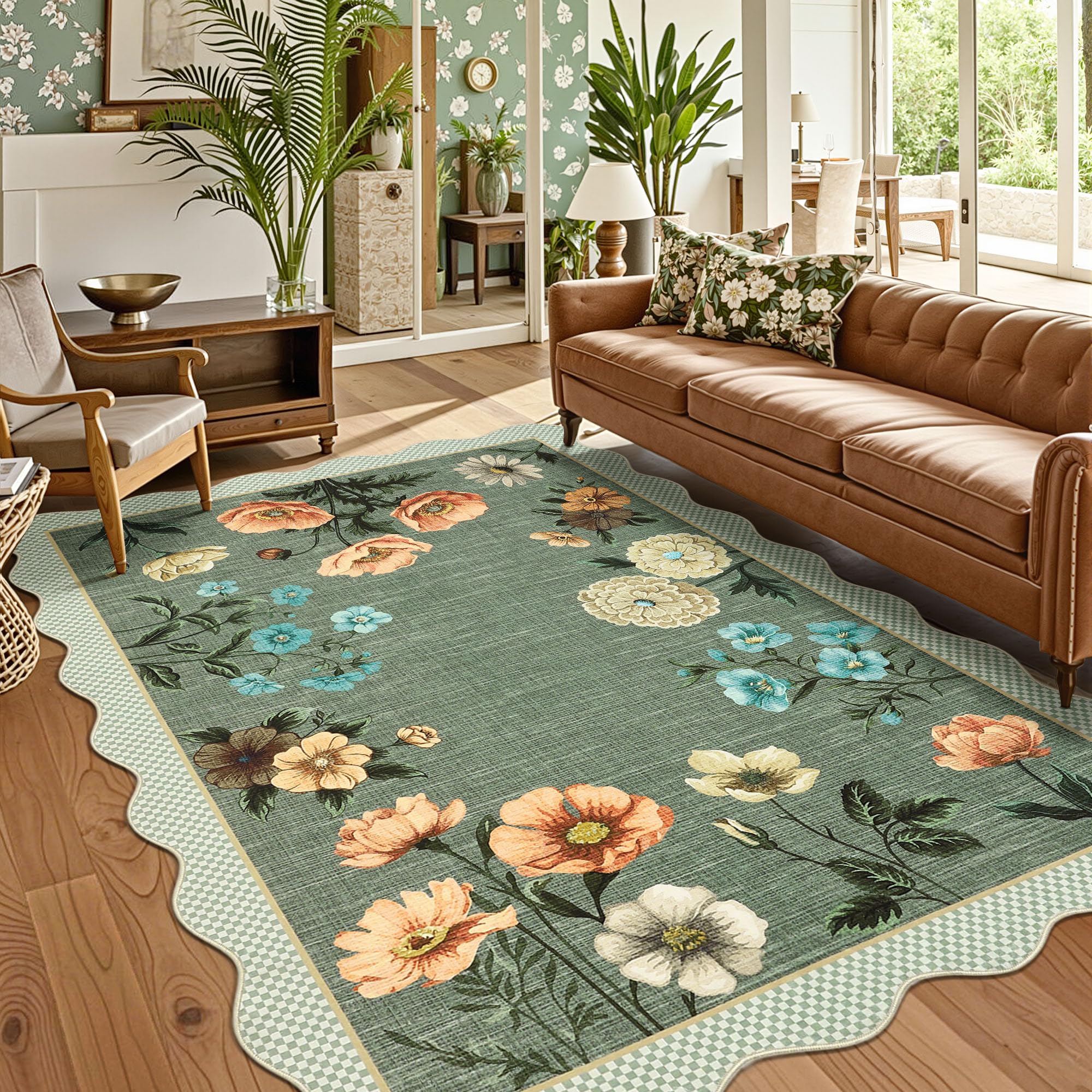 GarveeHome 6x9 Floral Washable Rugs – 50% Off with Code - Image 1