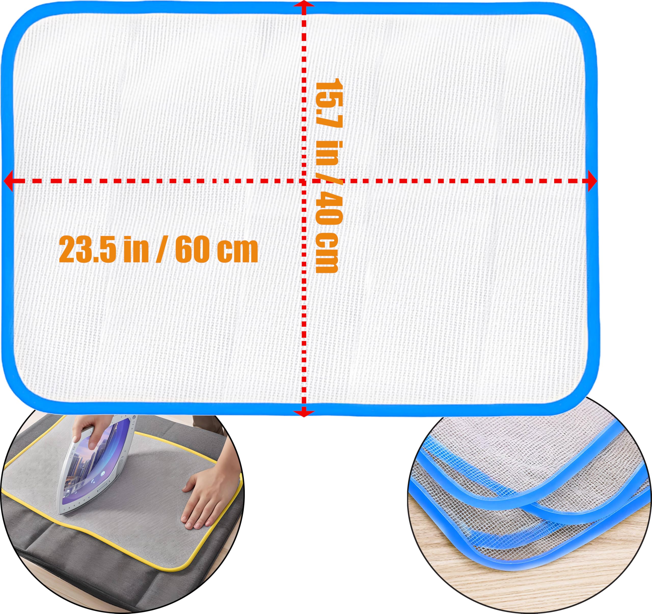 Pressing Cloth for Ironing and Sewing 3 pcs Ironing Cloth to Protect Clothes - Durable Iron Pressing Cloth Protector for Ironing (3)