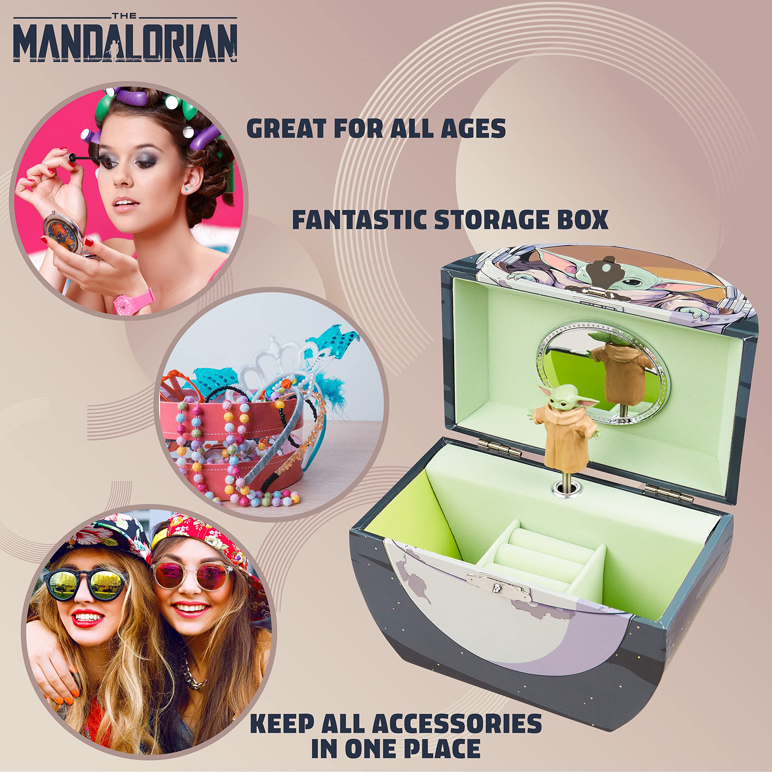 Disney The Mandalorian Joyero Musical para Niñas Baby Yoda