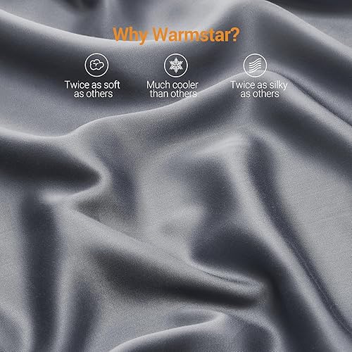 Miniatura 3 de Warmstar Funda de almohada corporal de 600 hilos, 1 paquete, funda de almohada corporal de 20 x 54 pulgadas, rayón derivado de bambú, funda de