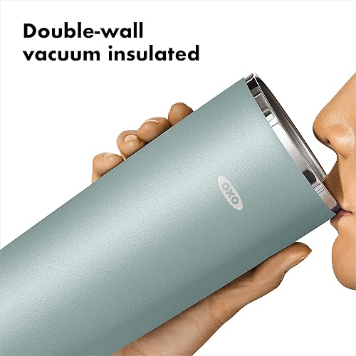 Miniatura 4 de OXO Strive - Vaso aislado de 24 onzas con tapa deslizante, color pizarra