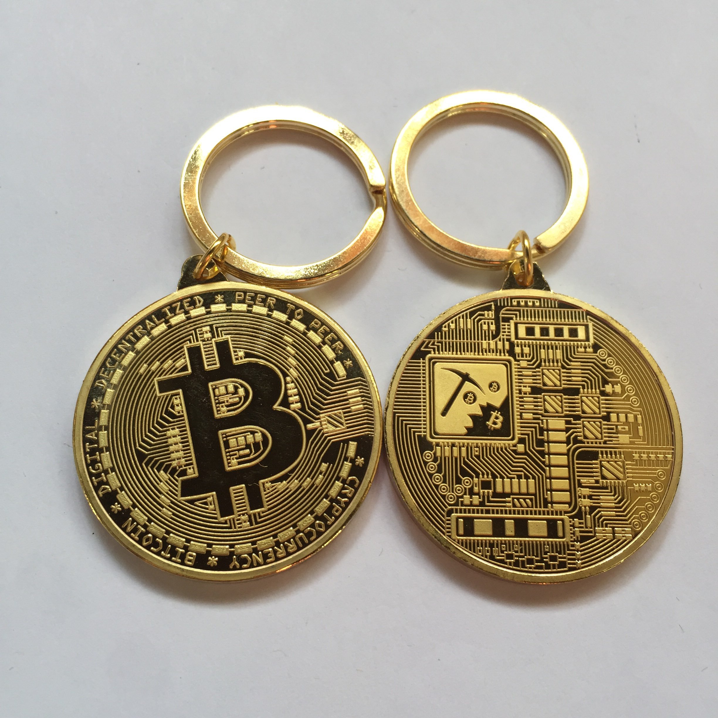 Bitcoin Keychain 1 Pcs Car Pendant Toys Metal Travel Commemorative |  Desertcart Cyprus