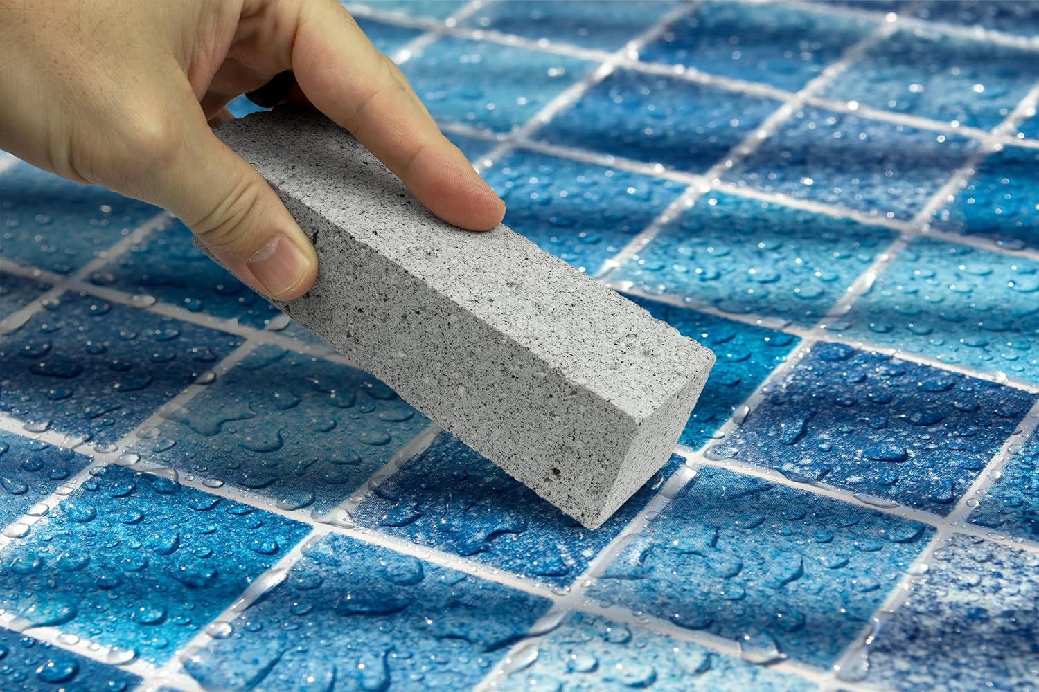 Poolmaster Swimming Pool & Spa Pumice Stone, Cleaning Stone for Tile, Grout, Hard Water & Calcium Stain Removal, 4 Pack, Small