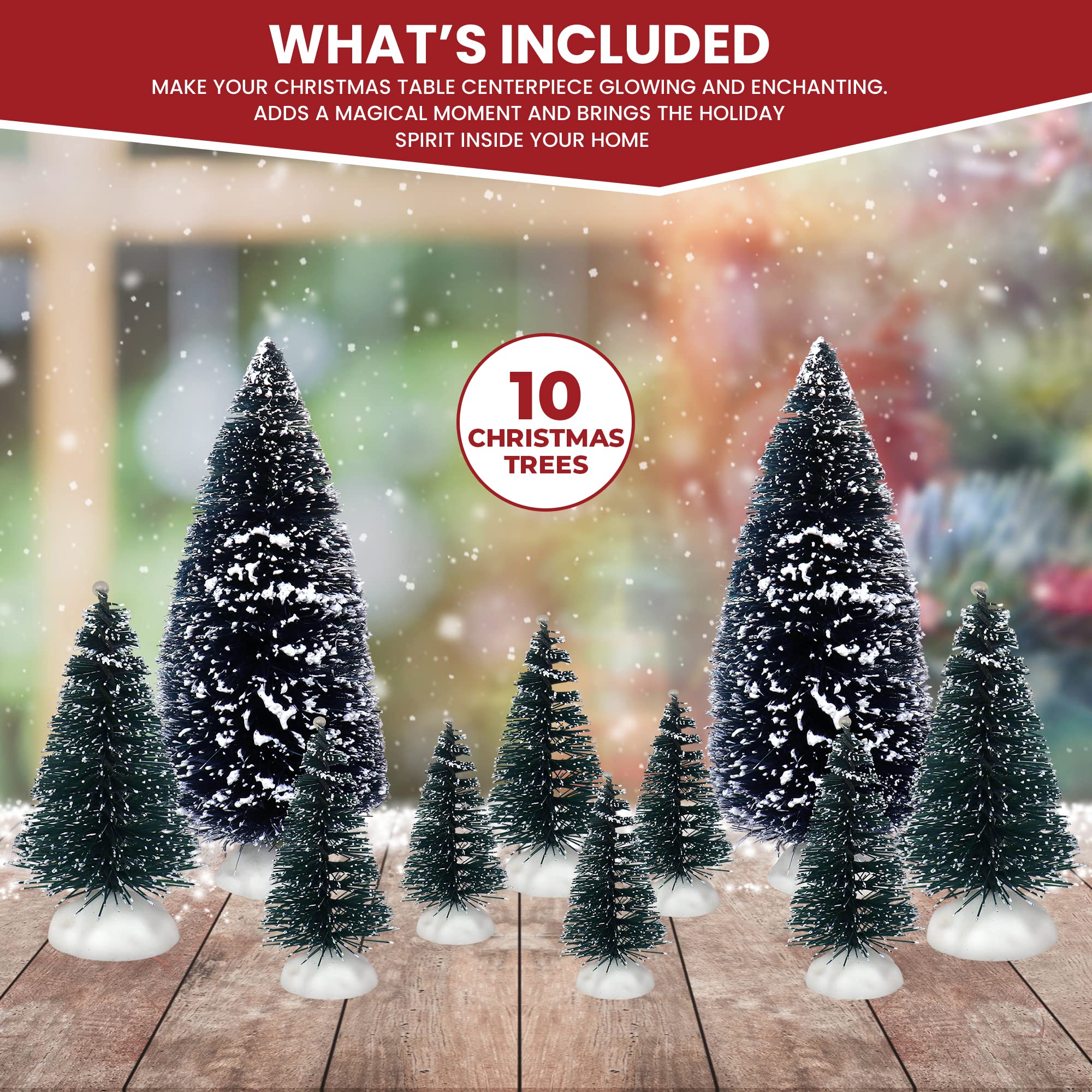Set of 10 Christmas Trees