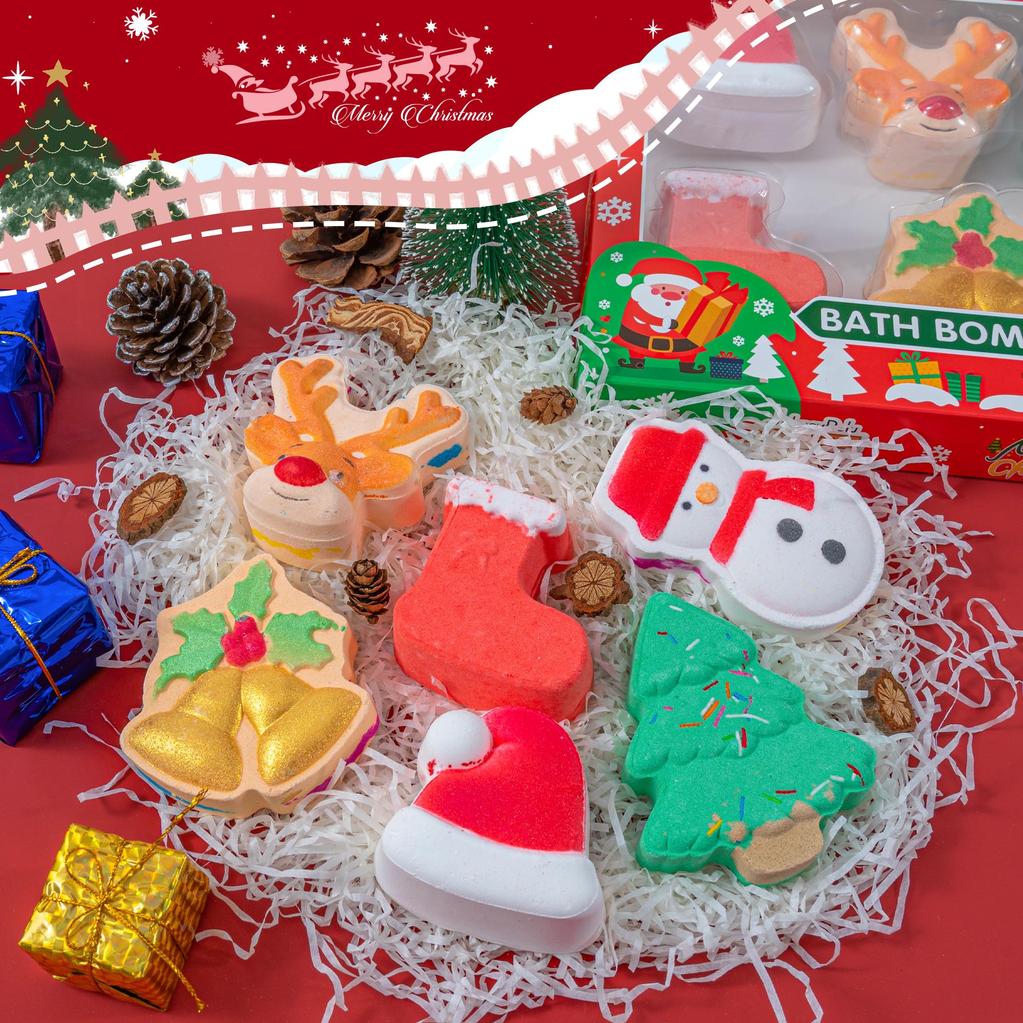 christmas bathroom deco