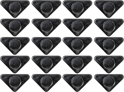 Miniatura 9 de Prescott Plastics Inserto de enchufe de hierro angular de 1.25 pulgadas (paquete de 20), tapa de extremo negra en forma de L para tubos de metal,