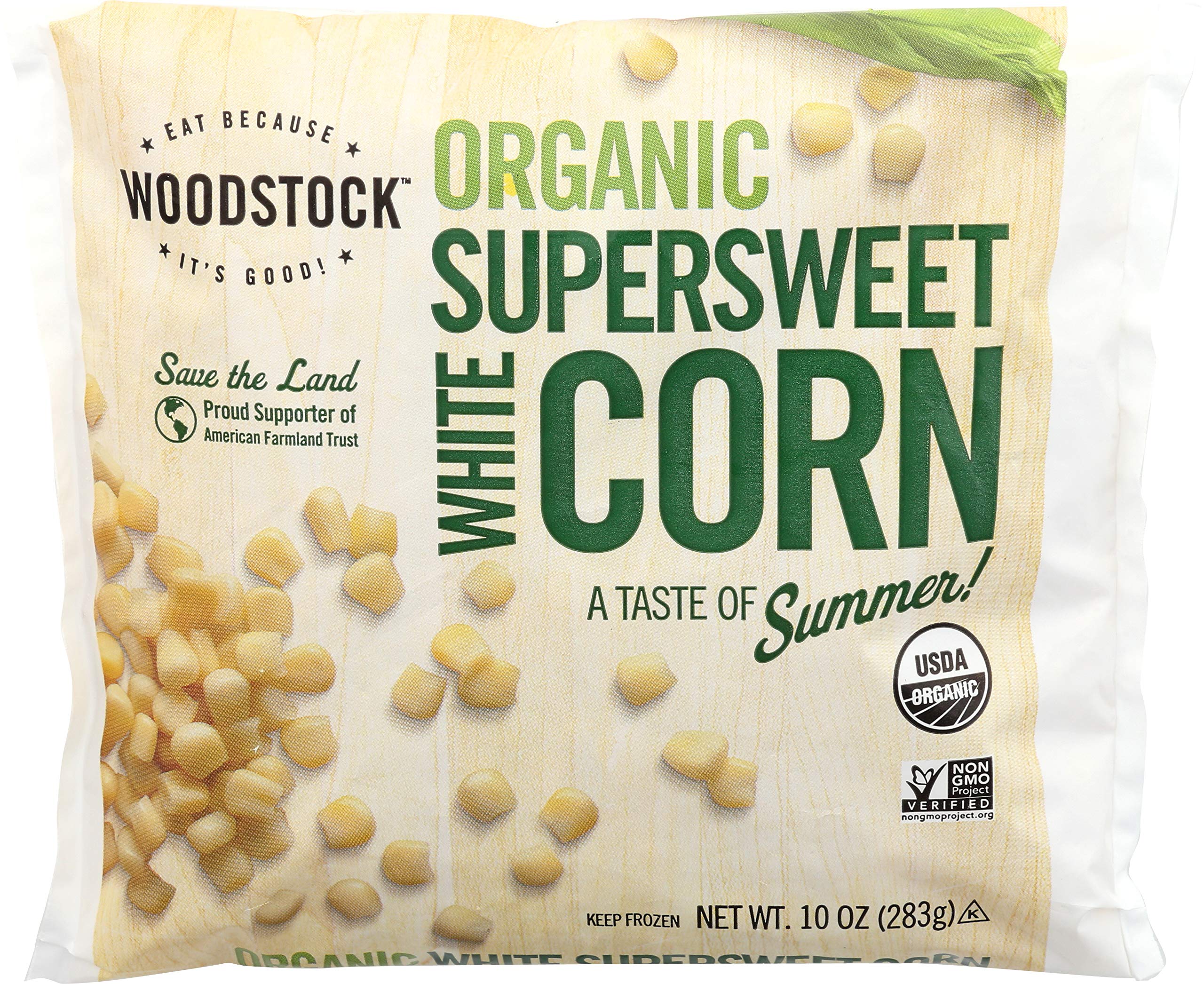 WOODSTOCK FRZN CORN WHTE SPRSWT ORG 10 OZ