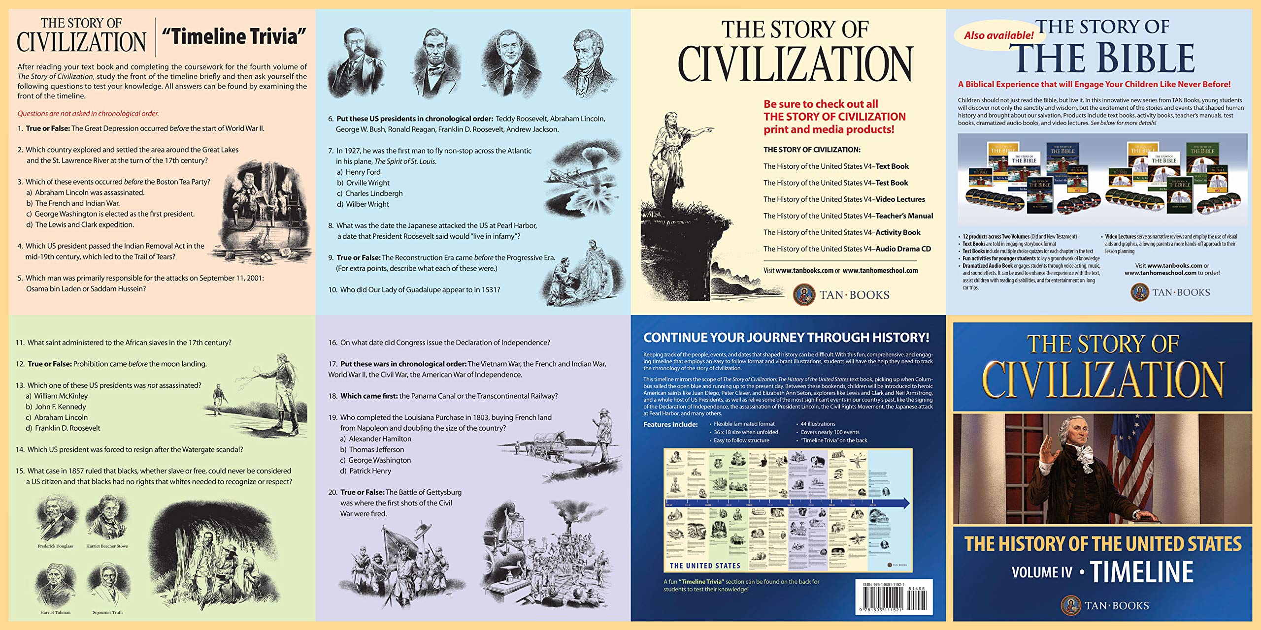 The Story of Civilization: Vol. 4 - The History of the United States One Nation Under God Timeline