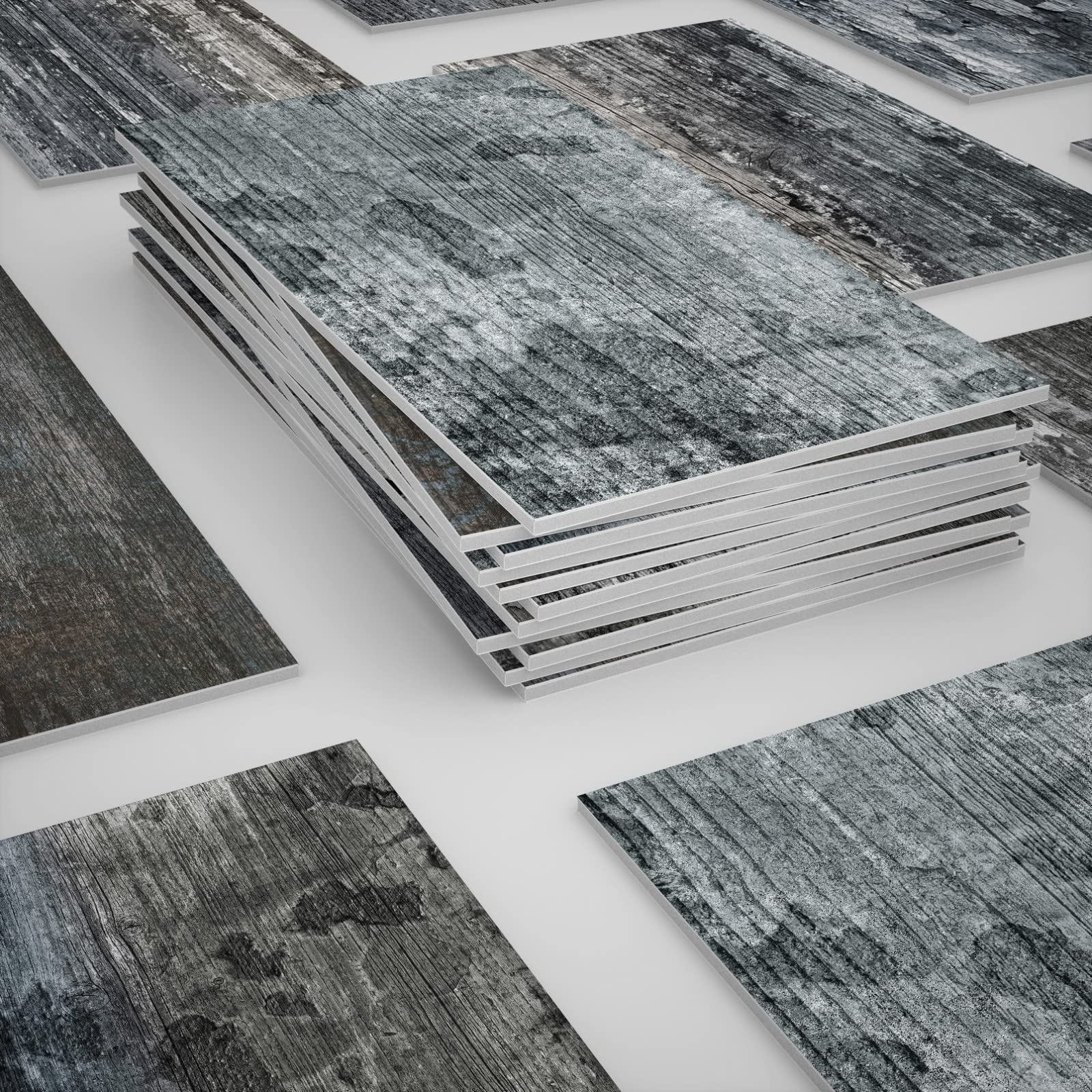 Drewniane naklejki na płytki, wodoodporne, efekt 3D, samoprzylepne naklejki ścienne do łazienki i kuchni, dekoracja schodów, opakowanie 10 sztuk, 10,16 x 20,32 cm