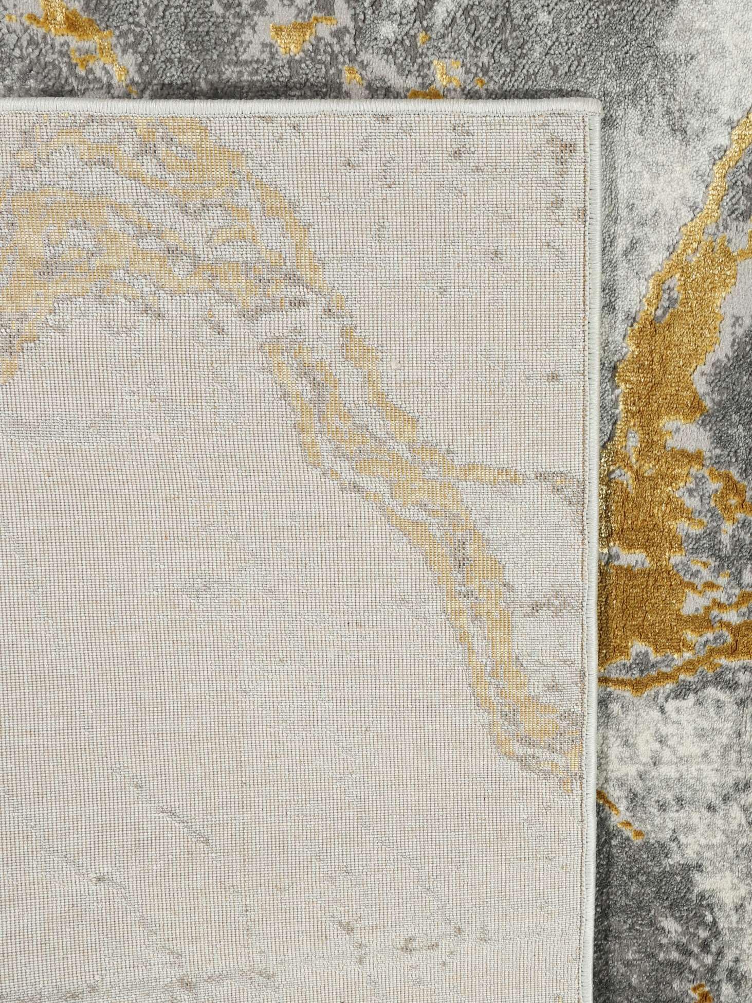 RugVista Antonie Tapis, 200 x 300 cm, Clair Gris/Doré