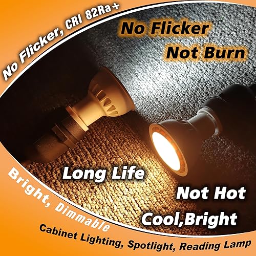 Miniatura 5 de Reflector regulable E17 tipo base intermedia R14 de 6 W (equivalente a 60 vatios), blanco cálido 2700 K, 600 lúmenes, bombilla LED E17 para