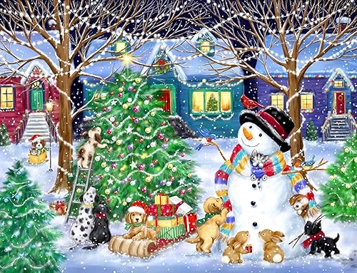 Kits de pintura de diamantes de Navidad 5D, kits de arte de diamantes para adultos, pintura de árbol de Navidad con gemas de diamantes, pinturas de