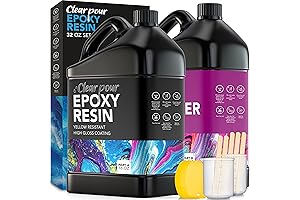32oz Premium Crystal Clear Ice Epoxy Resin Art Resin Casting Kit