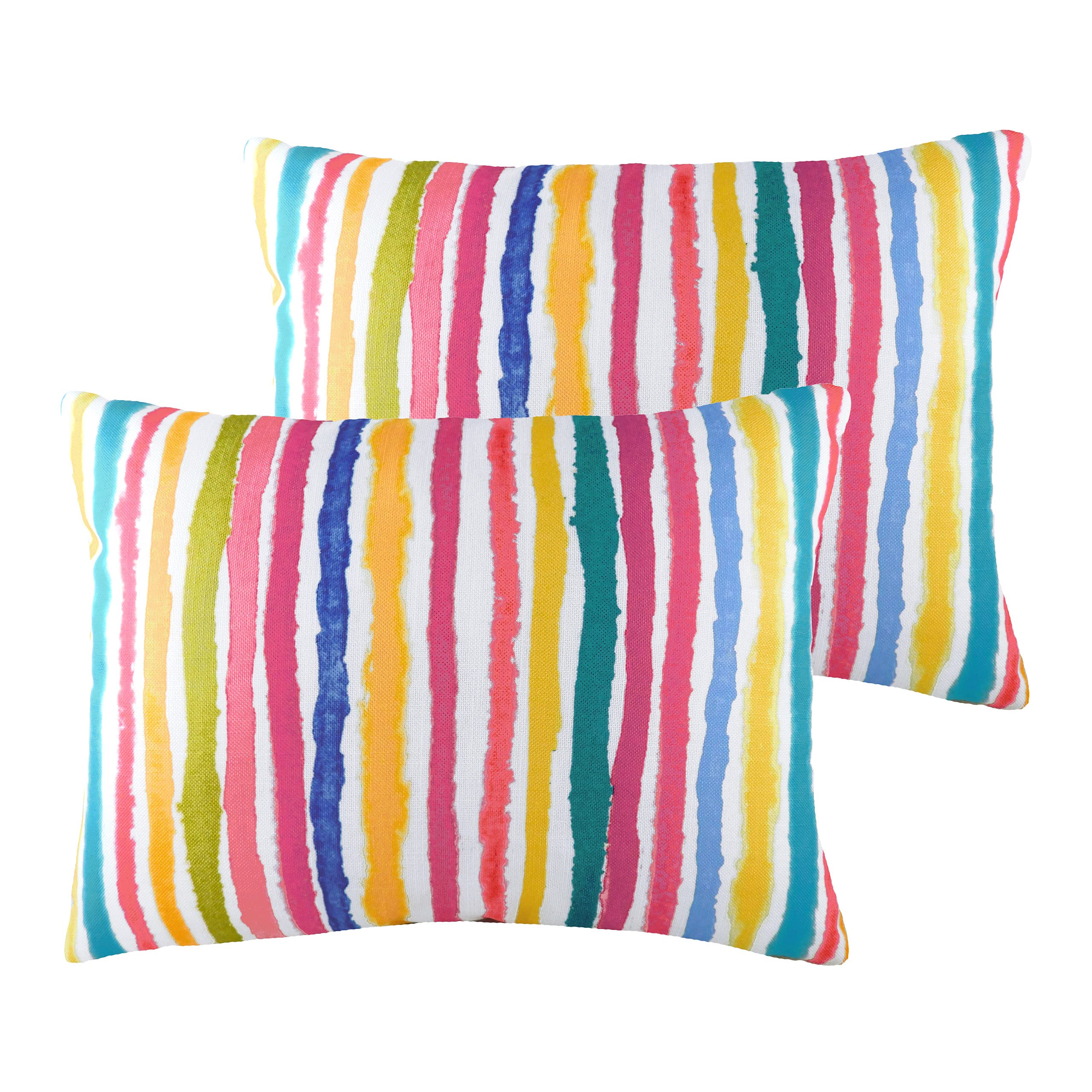 Evans Lichfield Aquarelle Stripe Filled Cushion 43x33cm