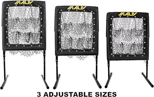 Miniatura 6 de Mauv Perfect Pitch - Red de lanzamiento de béisbol con zona de golpe de 9 agujeros - Objetivo de práctica - Tiro de sóftbol - Equipo de entrenamiento