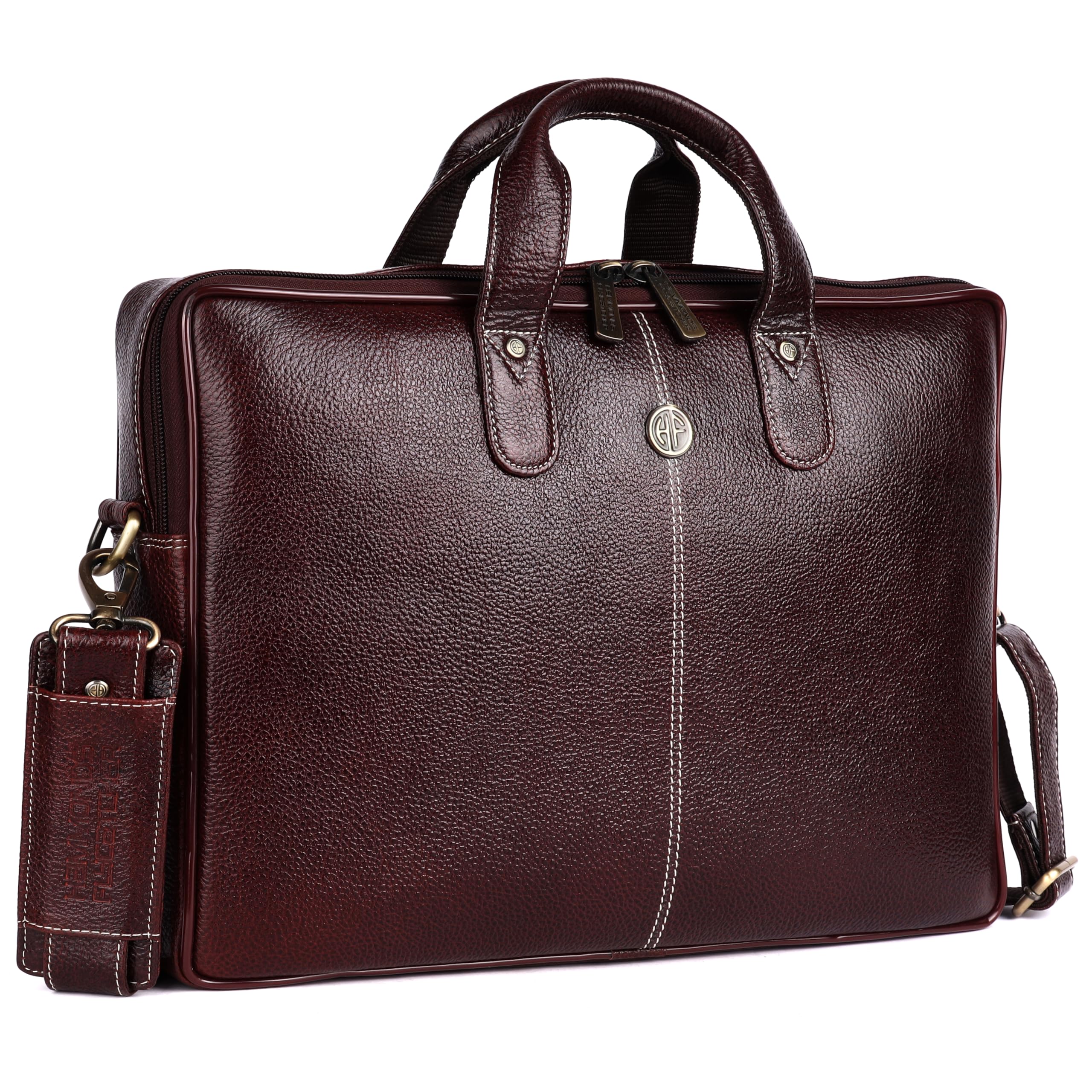 hammonds flycatcher Premium Laptop Bag for Men - Genuine Leather Bag for Men - Office and Regular Uses - 1 Year Warranty-picture-17