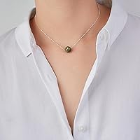 Vista 75 de Real Crystal Pendant Necklace Jewelry 925 Sterling Silver Chain Necklace for Women Dainty Birthstone Jewelry Necklace for Women Healing Chakra