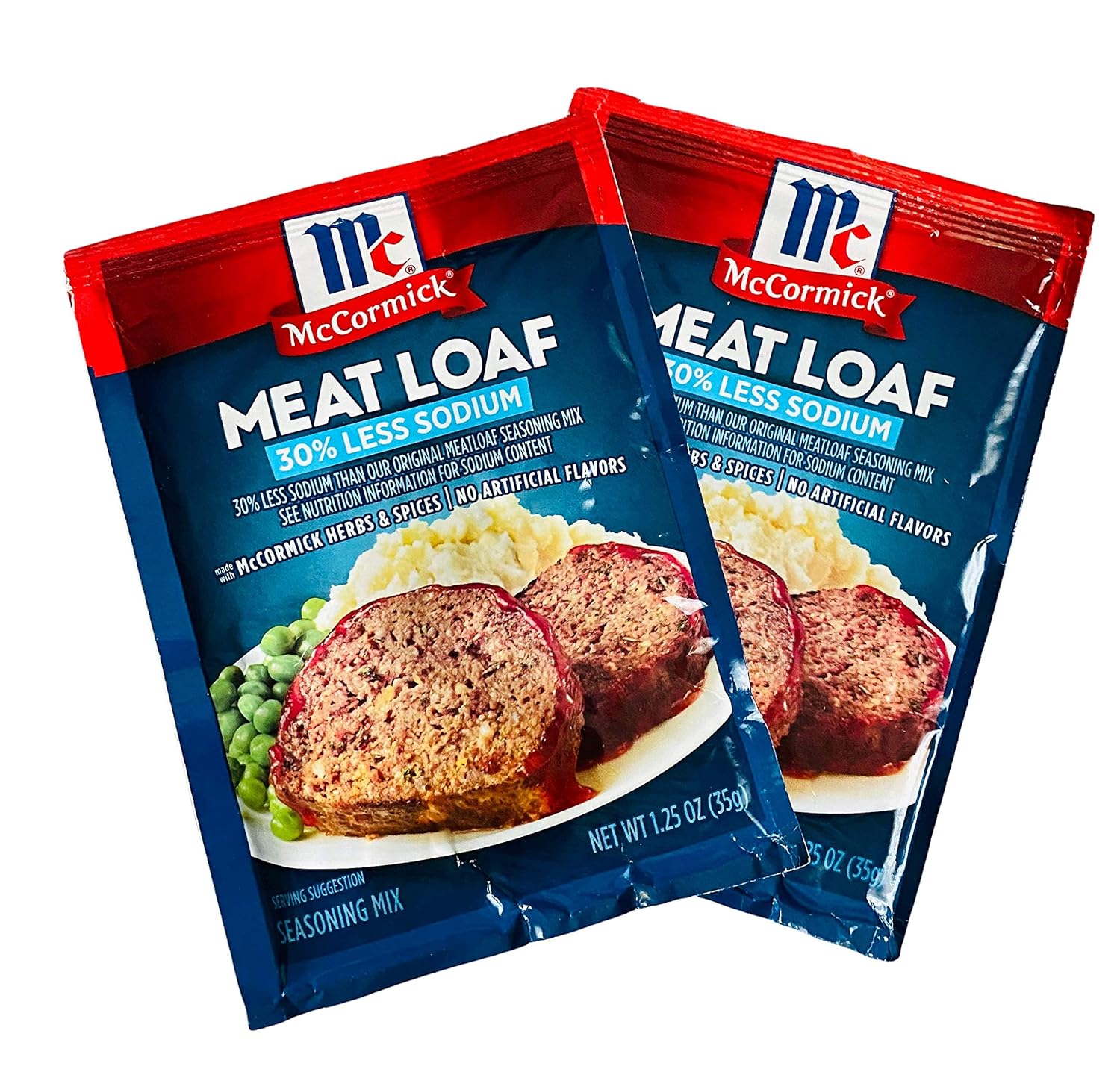 McCormick Meat Loaf 30 Less Sodium Seasoning Mix (Pack of