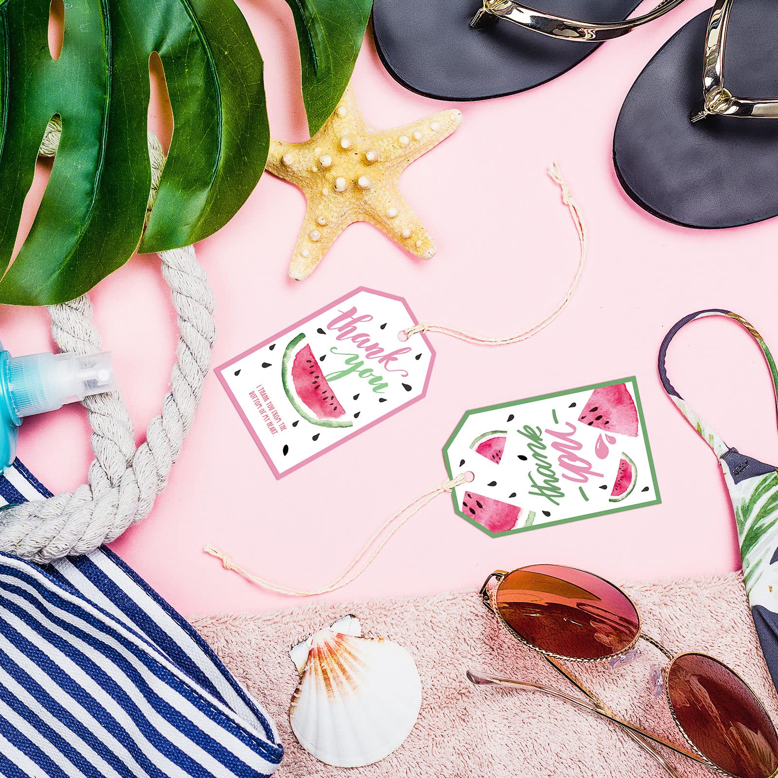 Amazon.com: Whaline 100Pcs Summer Thank You Gift Tags