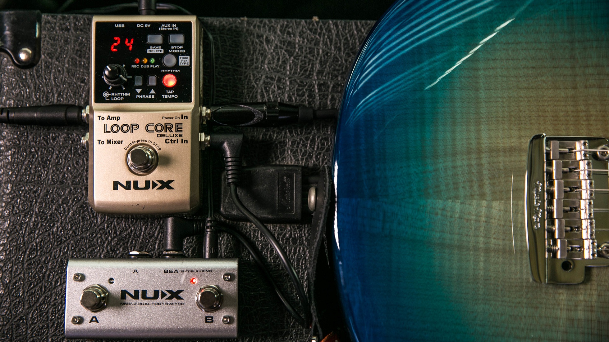 Amazon.com: NUX Loop Core Deluxe Guitar Looper Pedal con