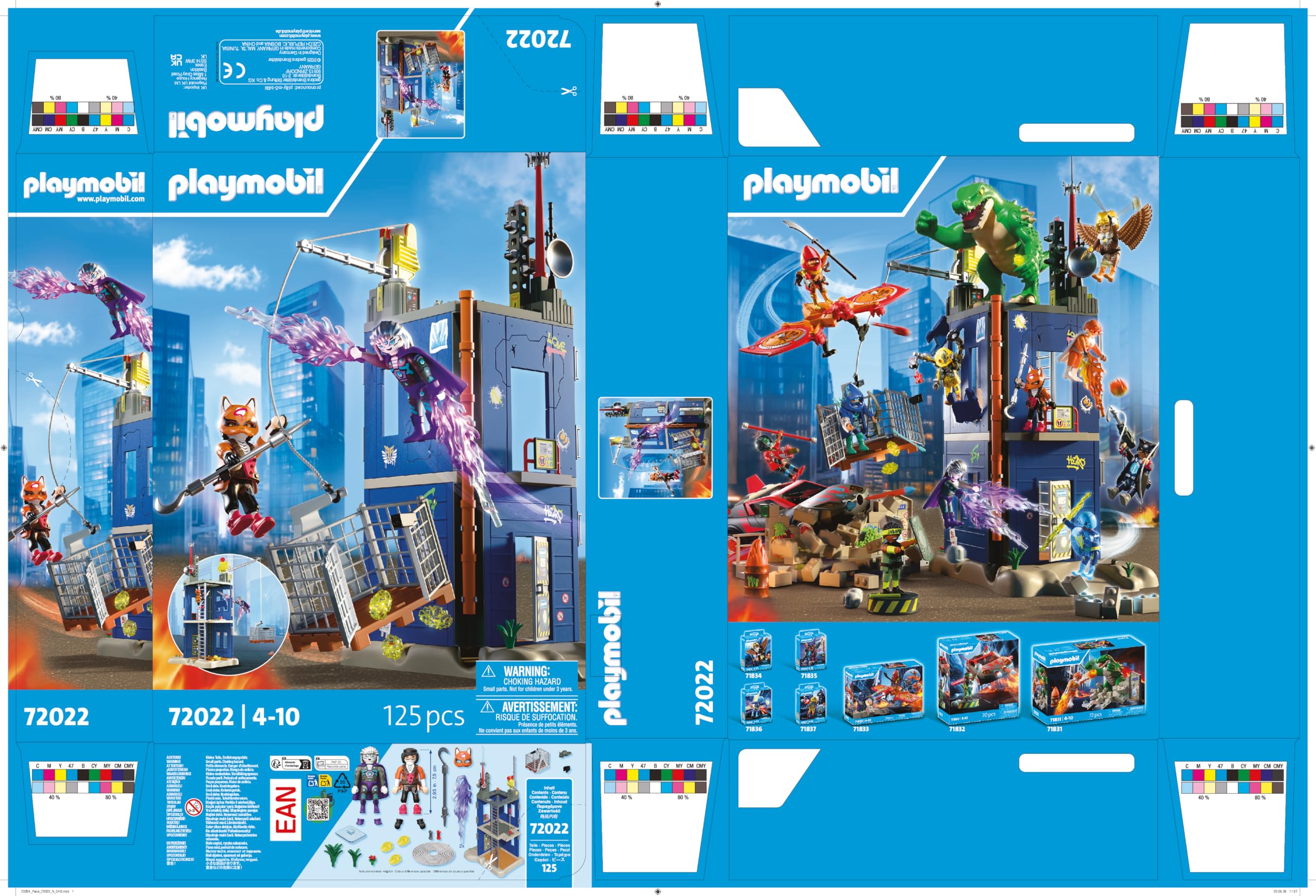PLAYMOBIL | Heroes | Duell Am Helden-Tower | Juego Lleno de acción para duelos emocionantes | con Figuras y Accesorios detallados para niños a Partir de 4 años | 72022