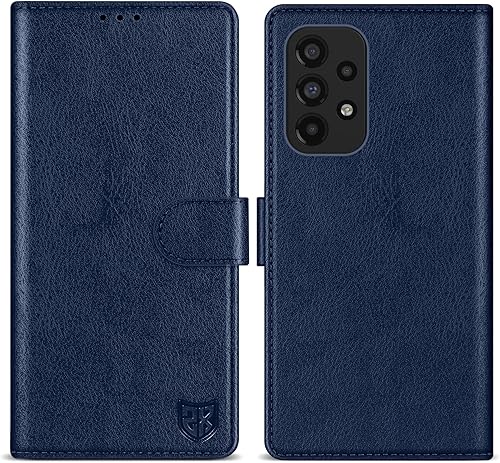 Vista 57 de ZZXX Funda tipo cartera para Samsung Galaxy A53 5G con bloqueo RFID, ranura para tarjetas, función atril, cierre magnético, funda protectora de Oro