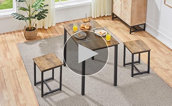 Amazon.com - Yaheetech Industrial Dining Kitchen Table Set