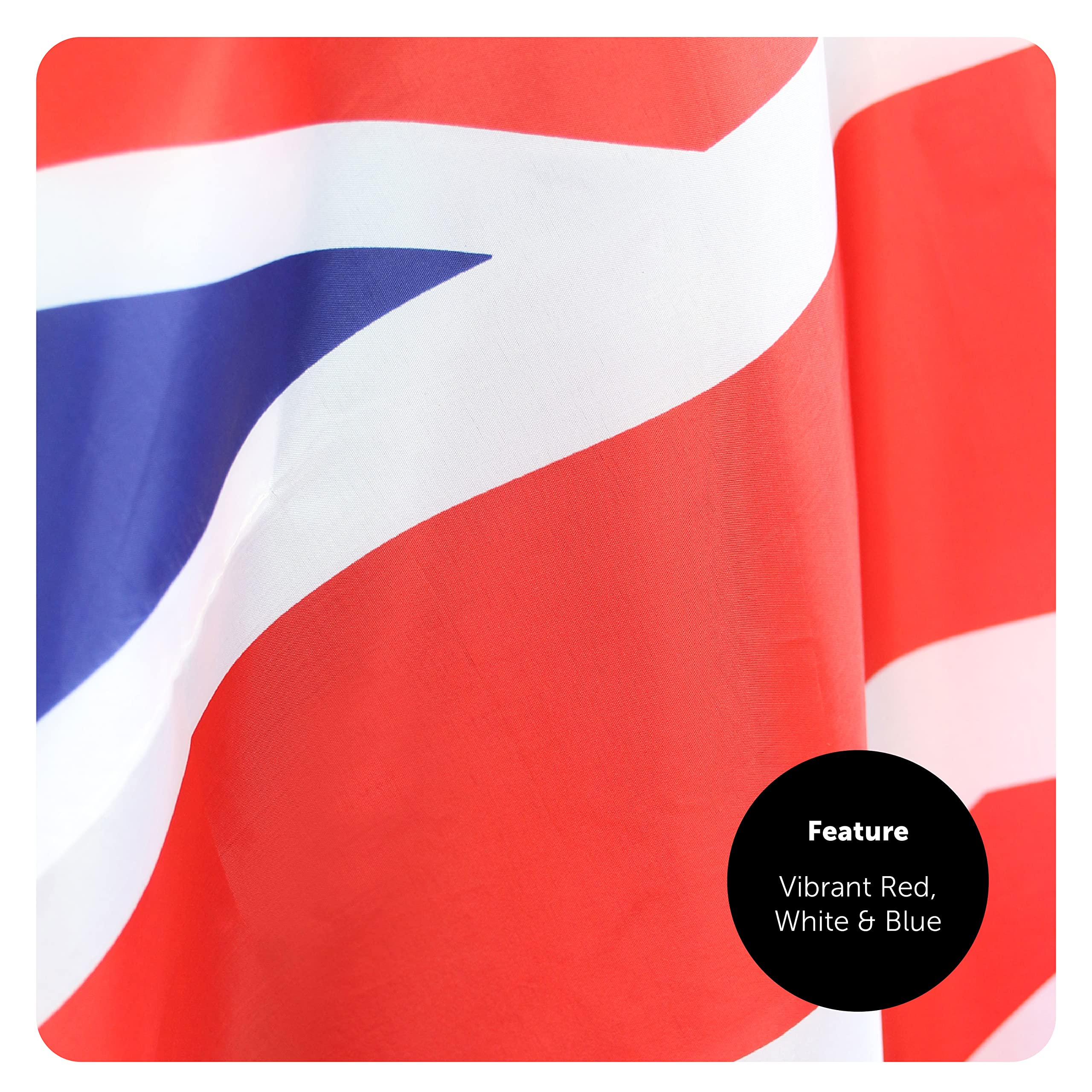 Tragbarer Flaggenumhang – Union Jack, Großbritannien-Flagge, perfekt für die Königskrönung, Ve Day, Sportveranstaltungen und andere britische Kostümveranstaltungen, 24 Stück