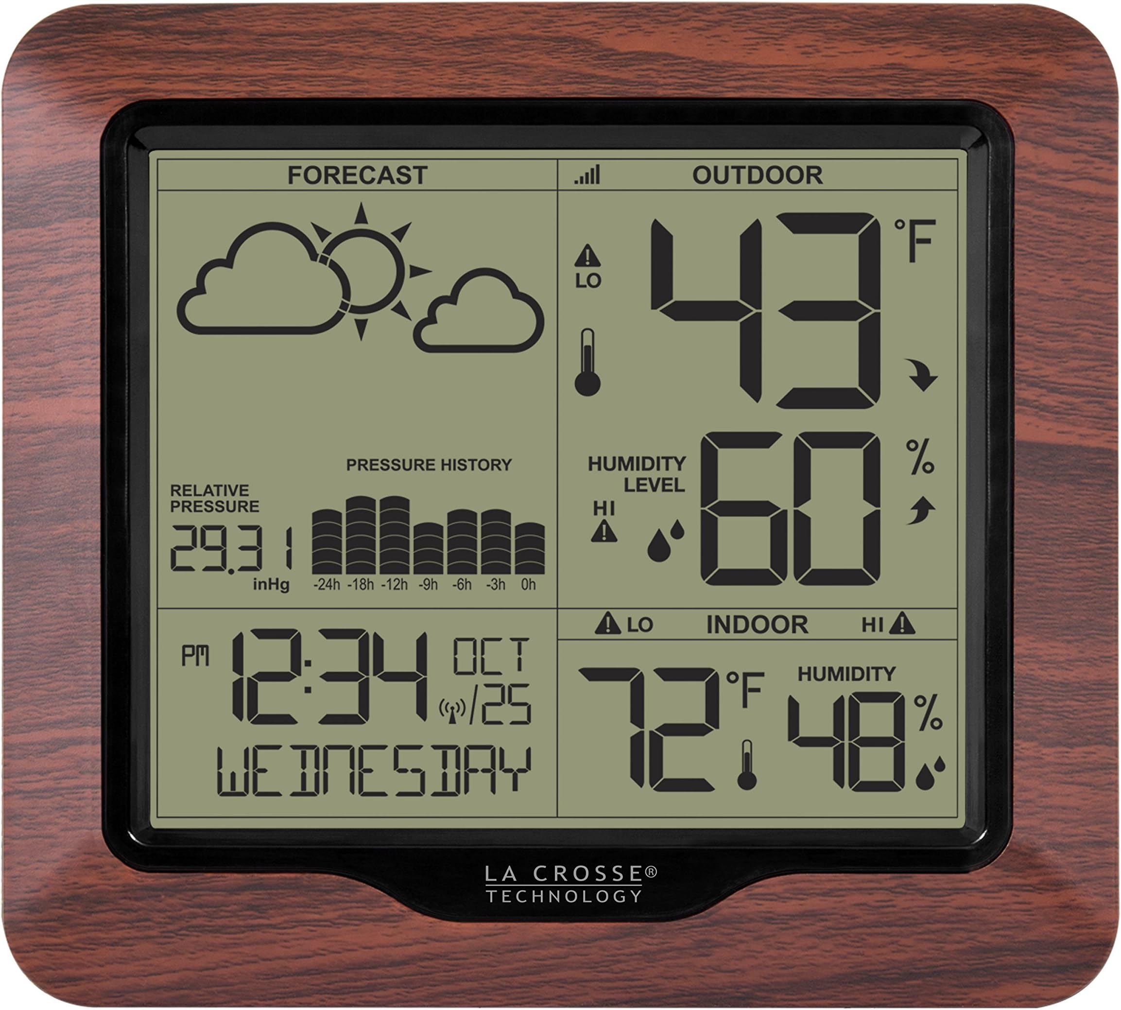 La Crosse Technology Backlight Wireless Forecast Station with Pressure