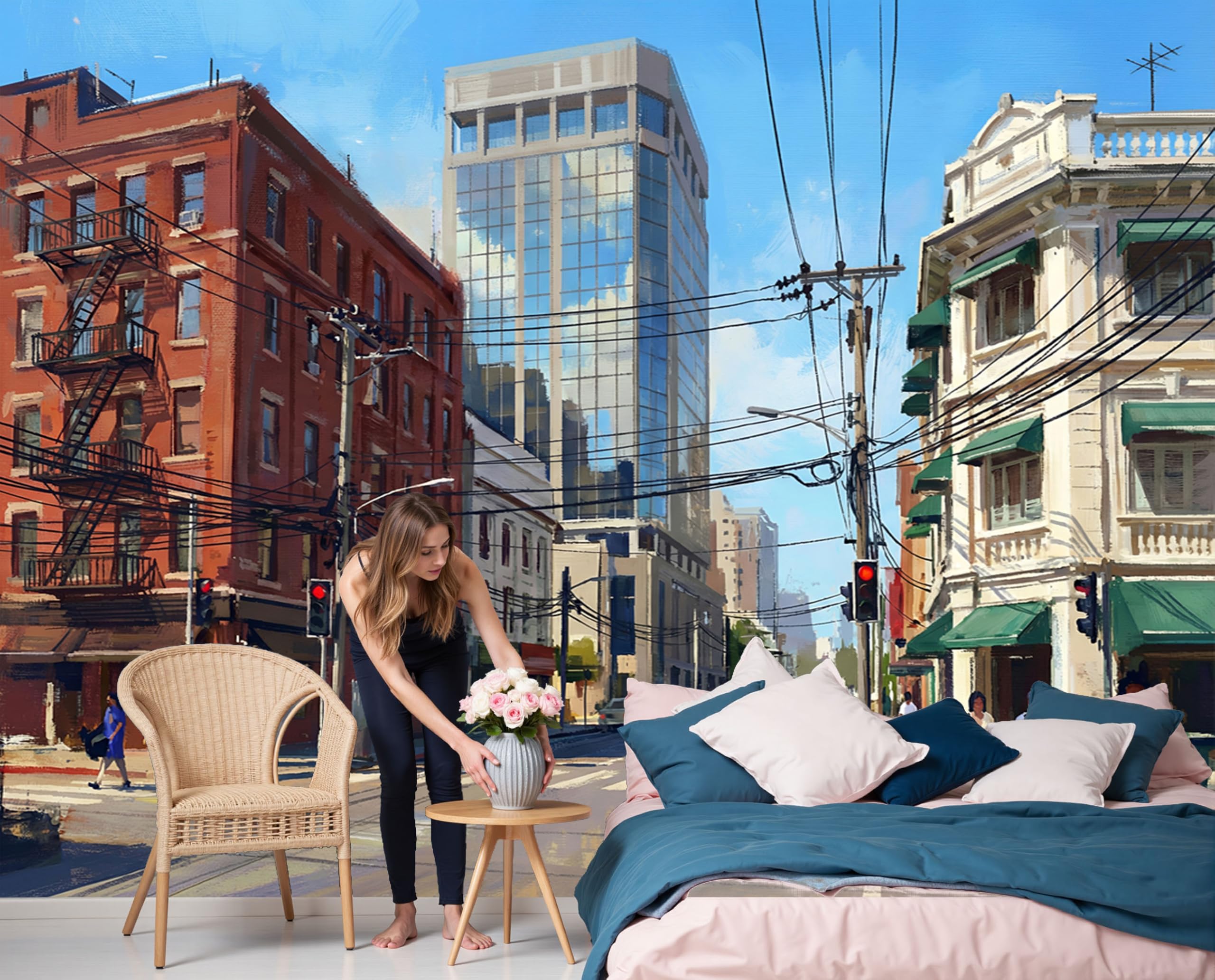 Papier peint panoramique 3D pour une chambre d'enfant évasion