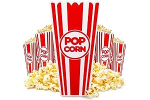 Adorable Red & White Stock Your Home 36 oz Plastic Popcorn Bowls...
