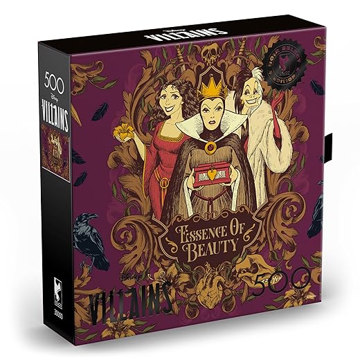 Ceaco – 500 Piece Disney Noir Villians Essence of Beauty Jigsaw Puzzle – Relaxing and Fun Activity for Adults, Pieces