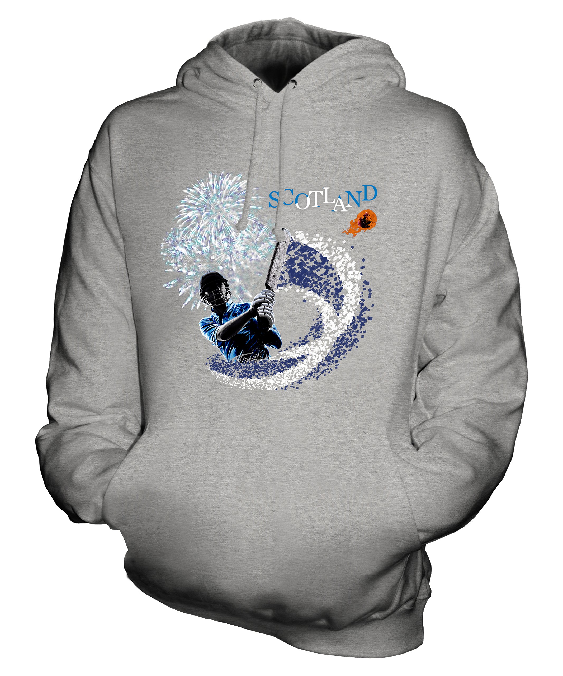 Candymix - Scotland Cricketer - Bluza z kapturem unisex Męska damska bluza z kapturem, Szary melanżowy, 3XL