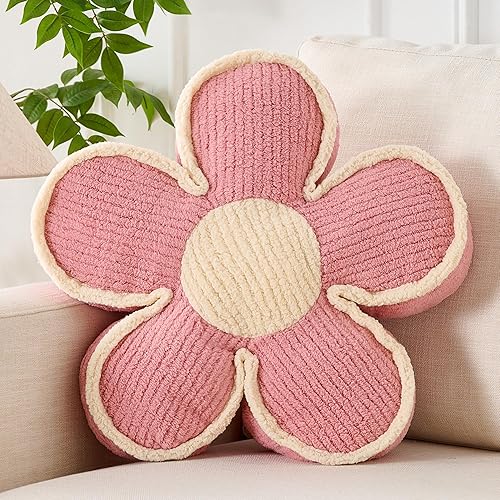 Miniatura 10 de 3 PCs Cojines con Forma de Flores Cojín con Forma de Flores Cojín Decorativo de Margarita para Cama Lindas Almohadas Decorativas 3 piezas-3,3