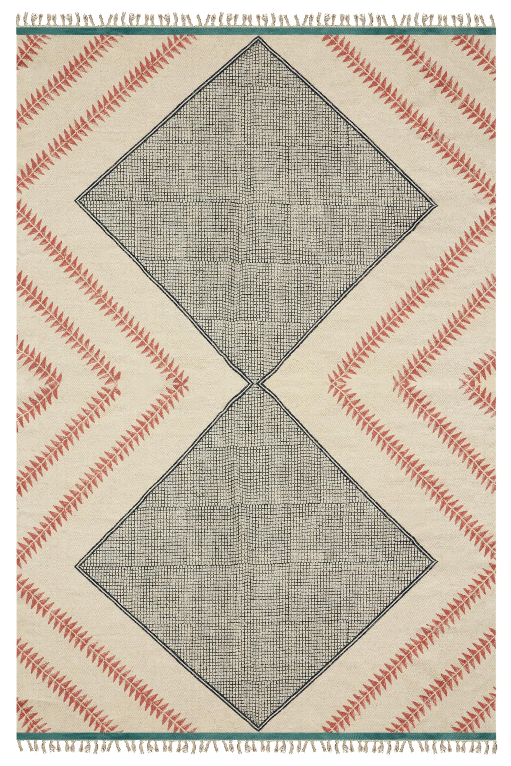 Tapis de couloir indien coton 5x45 cm pour escalier et entrée