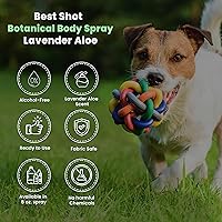 Vista 4 de Best Shot Scentament Spa Botanical Body Splash, Body Spray for Pets, Cat and Dog Cologne Spray, Lavender Aloe, 8 Oz.