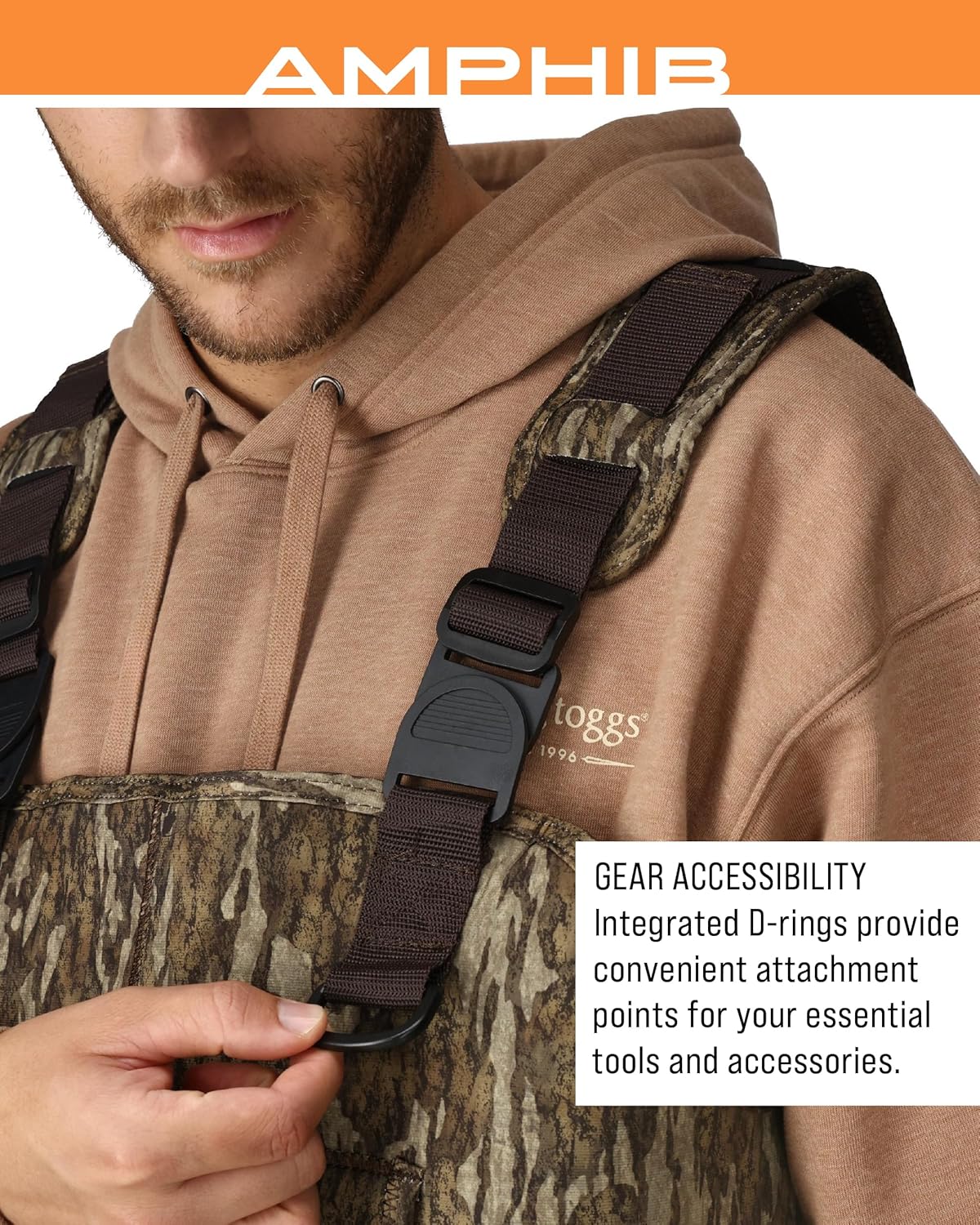 FROGG TOGGS Amphib Neoprene Bootfoot Waterproof Fishing Camo Chest Wader for Fishing - Image 7