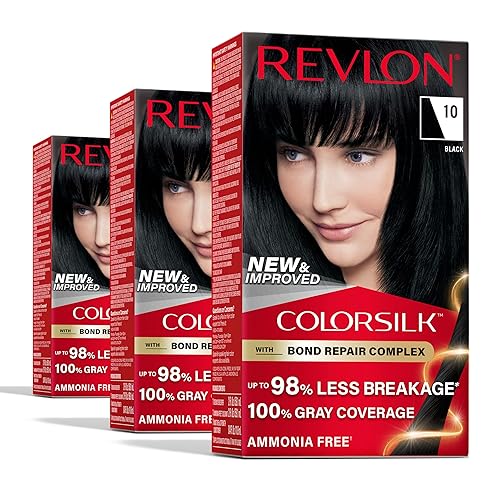 Revlon ColorSilk with Bond Repair Complex, Black Permanent Hair Color,