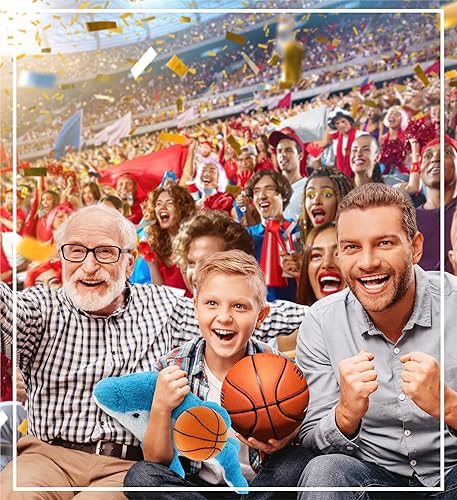 Miniatura 5 de DolliBu Delfín de peluche con baloncesto  Delfín suave y abrazable, adorable juguete de peluche de delfín para jugar, lindo regalo de vida