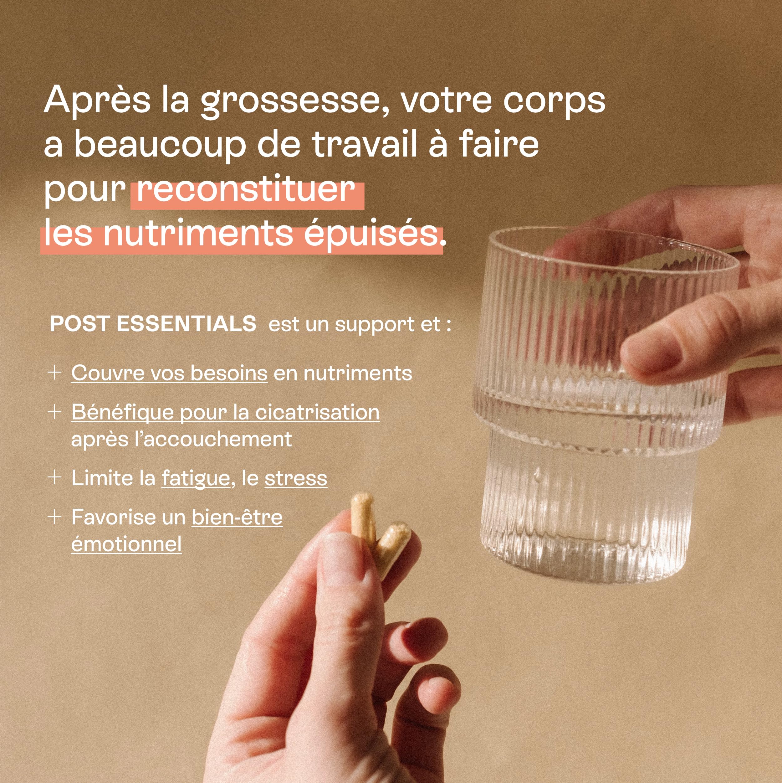 Jolly mama! Multi Vitamines Post Essentials | 17 Nutriments Clés Post-Partum | Avec Actif Breveté Extramel | Bien-Être Après Accouchement | Compatible Allaitement | Fabriqué en France | 60 Gélules