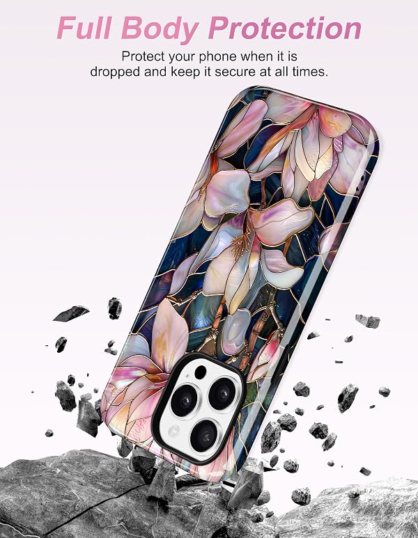 Aitipy Magnetic Flower Phone Case for iPhone 12 Pro Max, White Magnolia by Aitipy - Used condition - Image 4